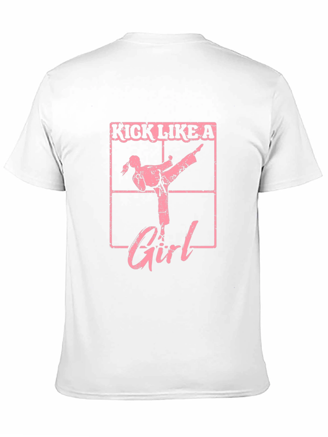 Black Kick Like a Girl T-Shirt - Martial Arts Tee view 11