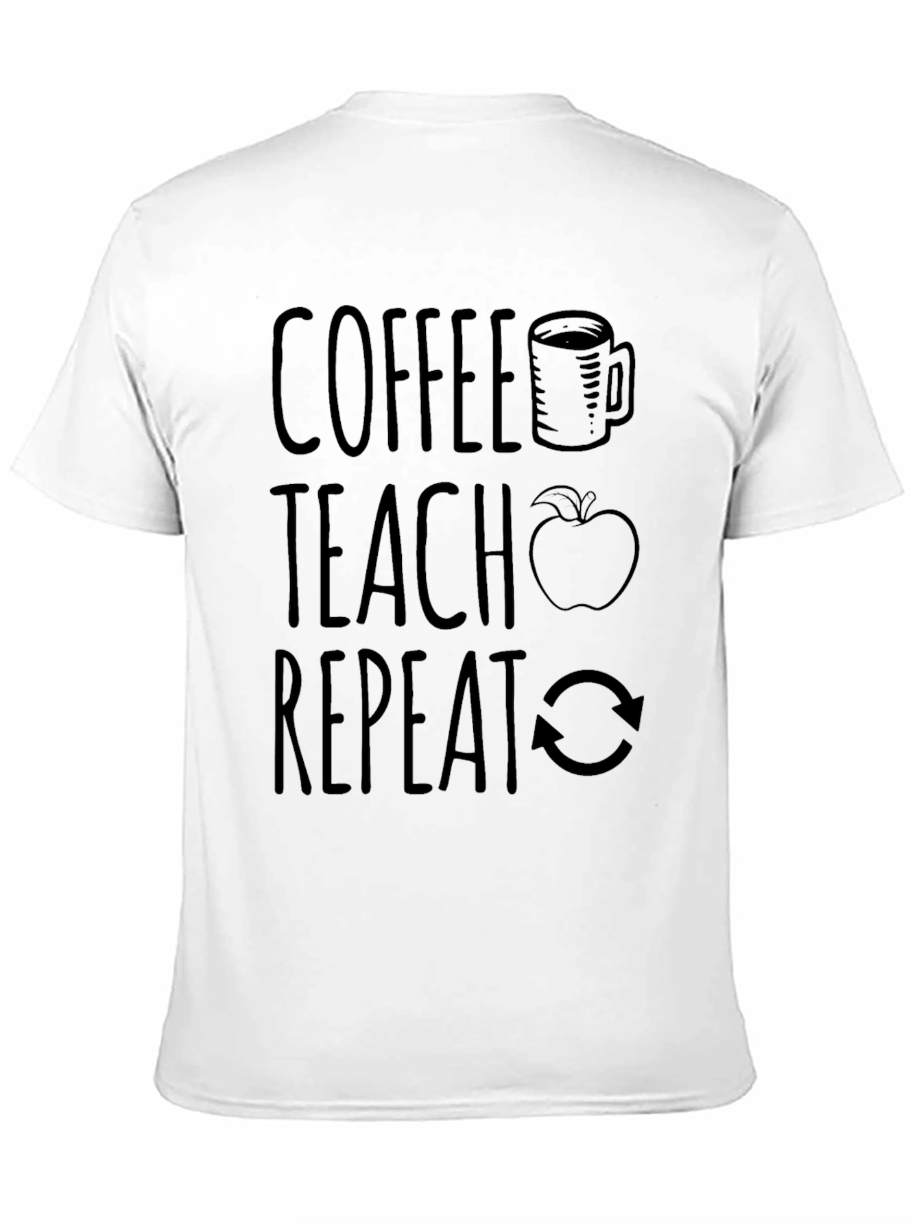 Black Coffee Teach Repeat Graphic Tee view 11