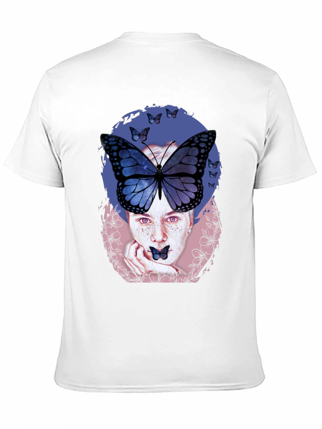 Black Butterfly Woman Graphic Tee view 11