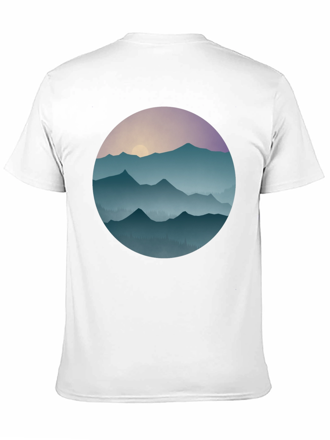 Black Mountain Sunset Graphic T-Shirt view 11