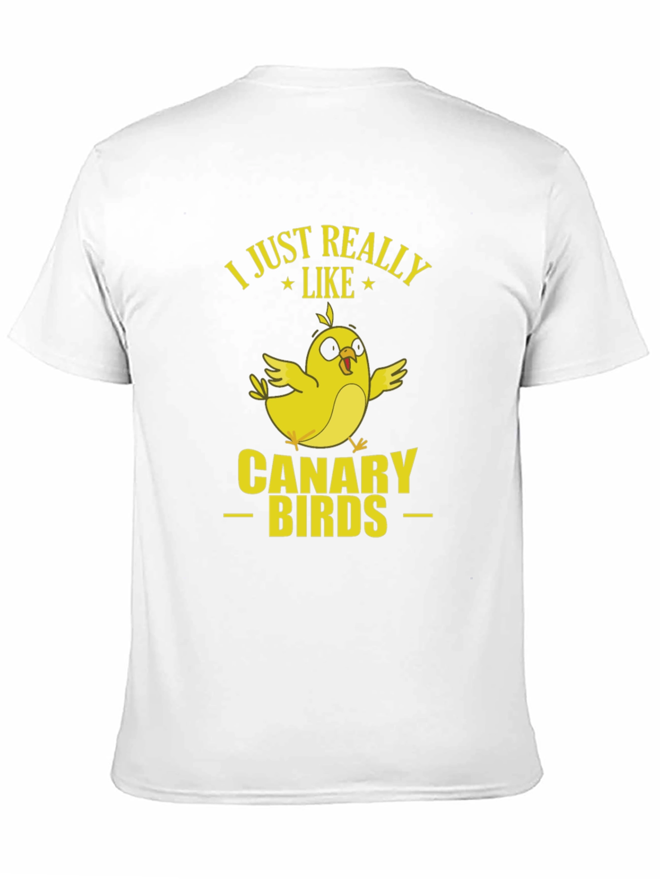 Black I Just Really Like Canary Birds Graphic T-Shirt view 11