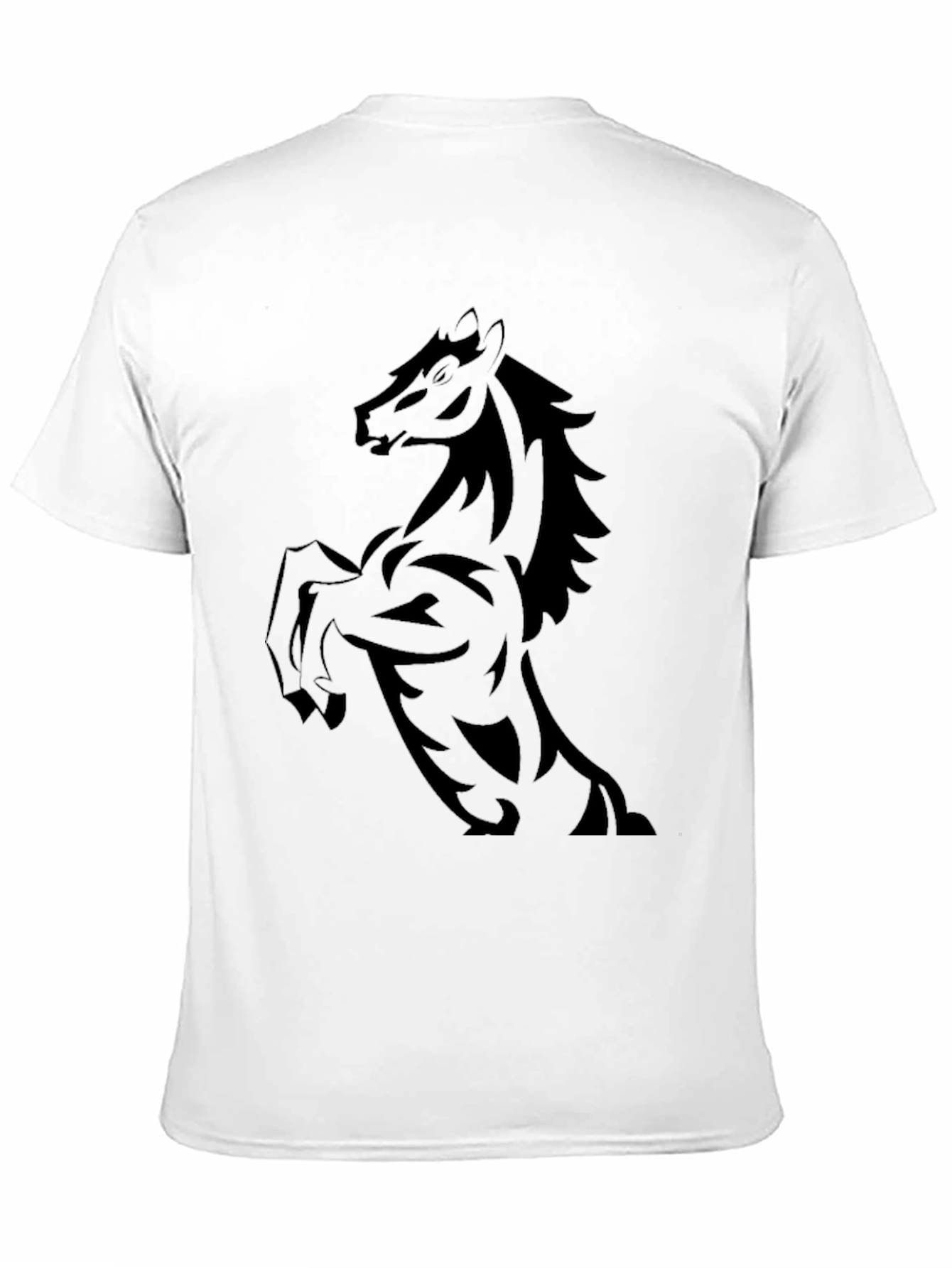 Black Black Horse Graphic Tee - Stylish Men's T-Shirt view 11