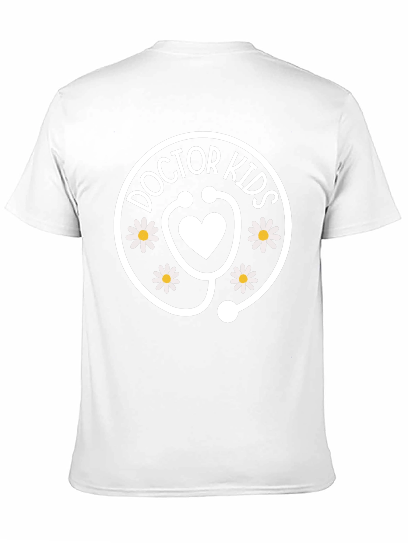 Black Doctor Kids T-Shirt - Heart Stethoscope Cute view 11