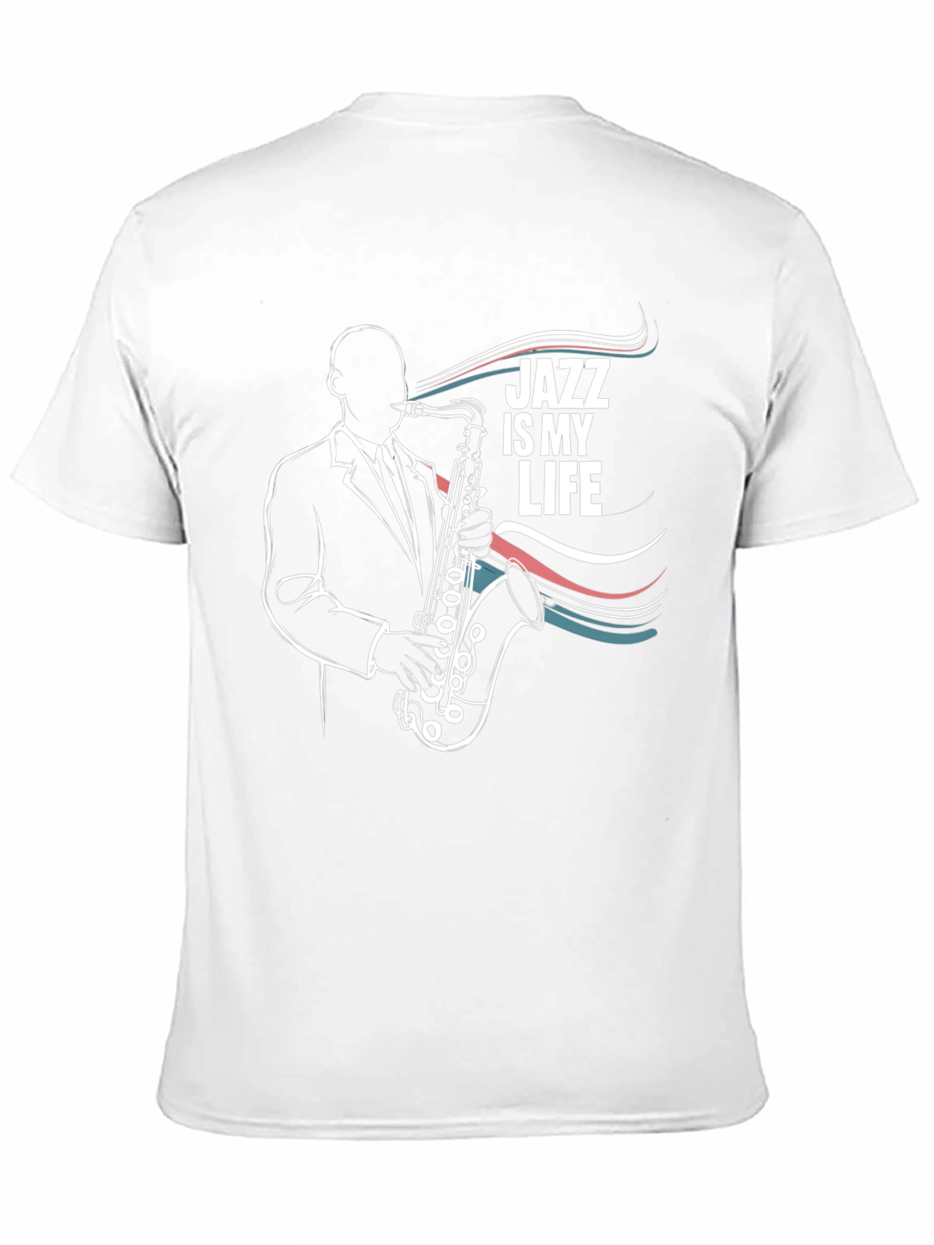 Black Jazz is my Life T-Shirt - Saxophone Graphic Tee view 11