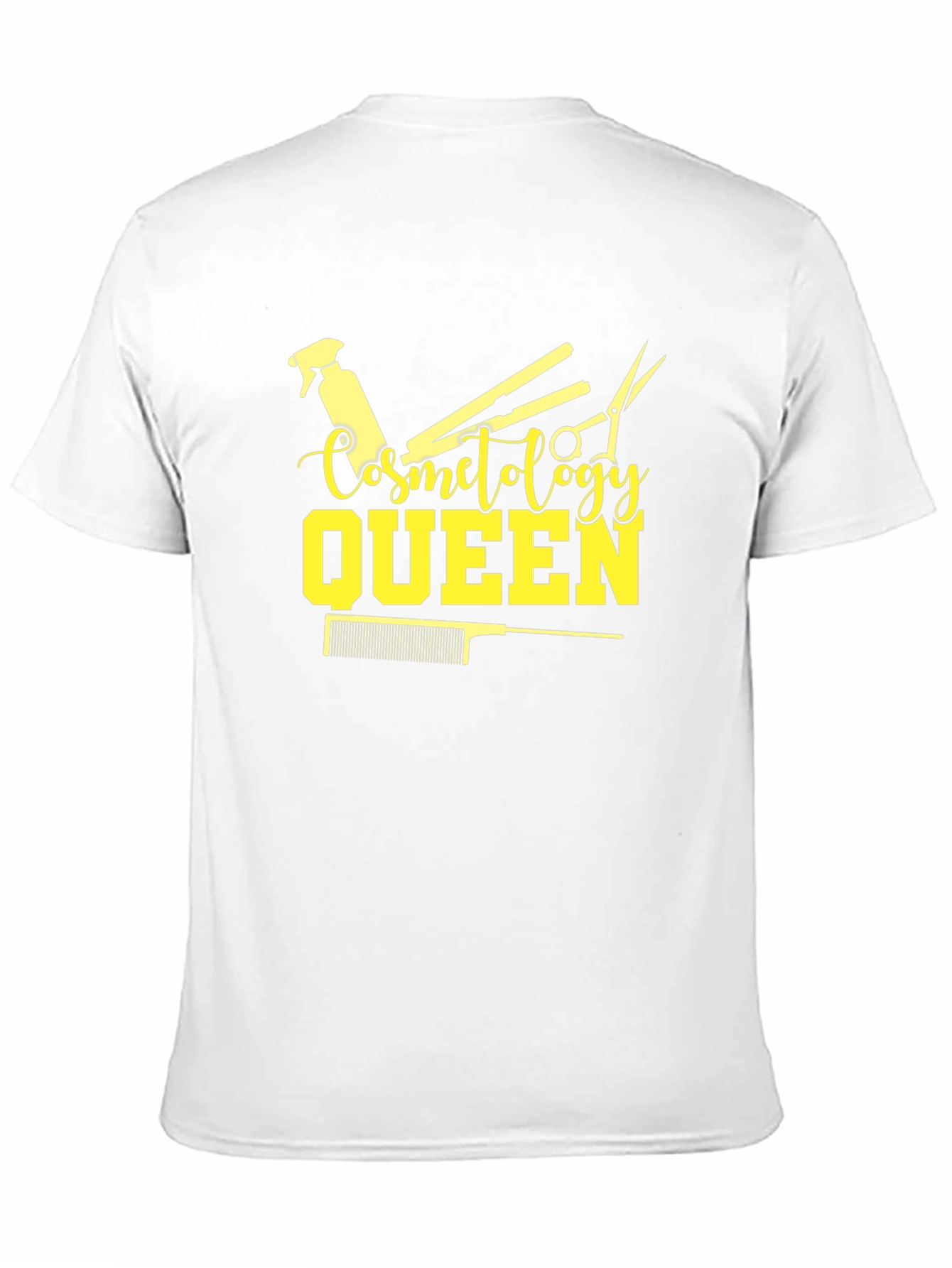 Black Cosmetology Queen T-Shirt - Black, Stylish Design view 11