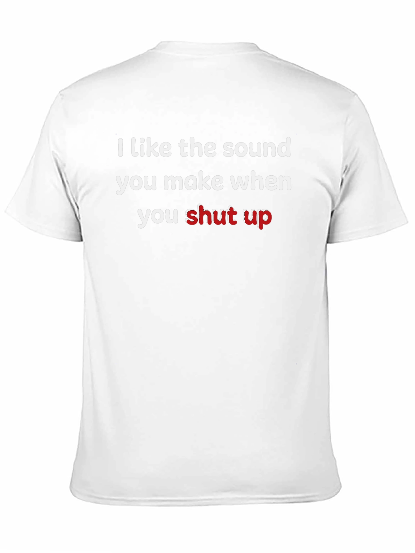 Black Humorous Slogan Tee: "I Like The Sound" view 11