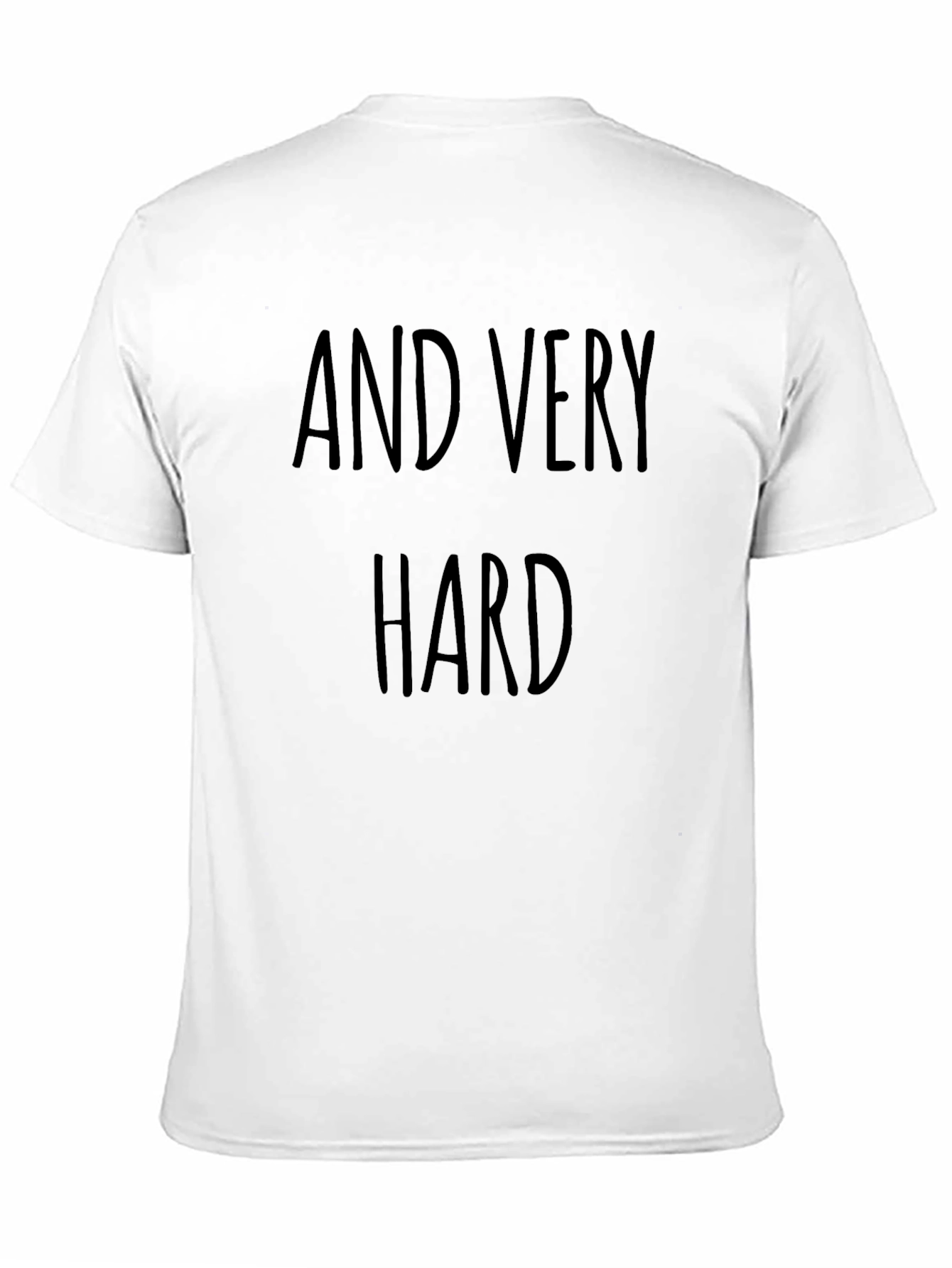 Black AND VERY HARD Black Graphic T-Shirt view 11