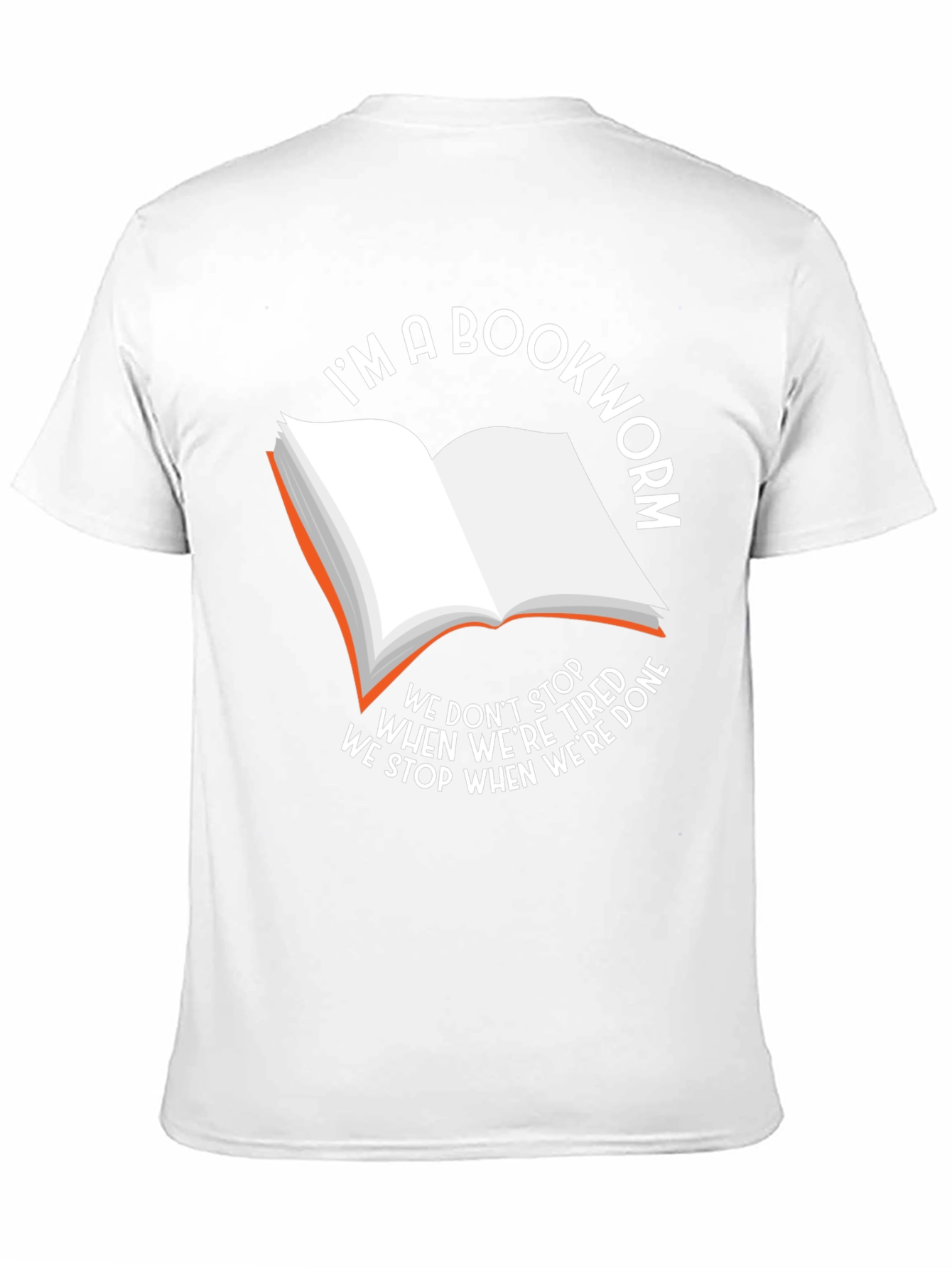 Black Bookworm T-Shirt - We Stop When We're Done view 11