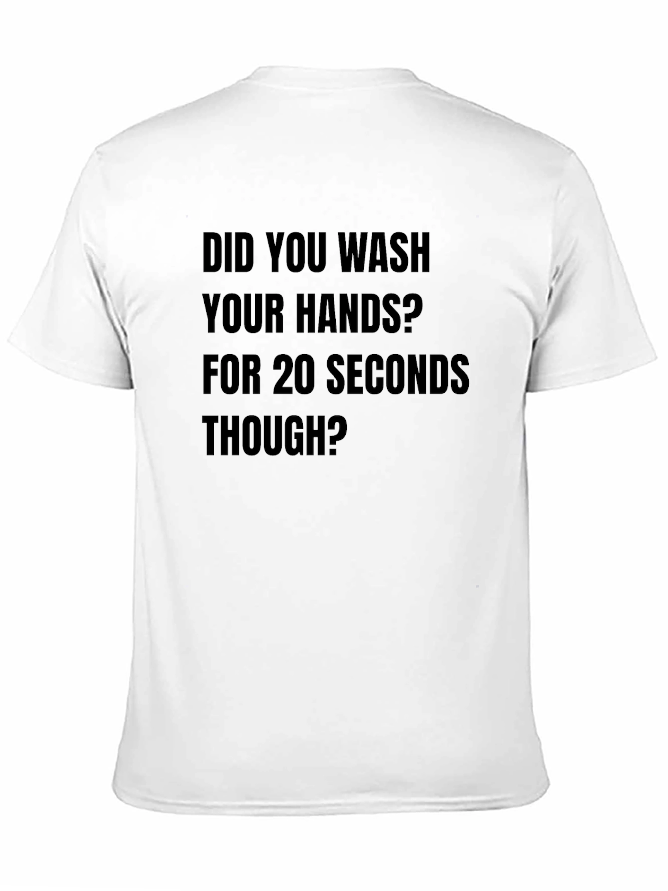 Black Wash Your Hands Tee - 20 Seconds view 11