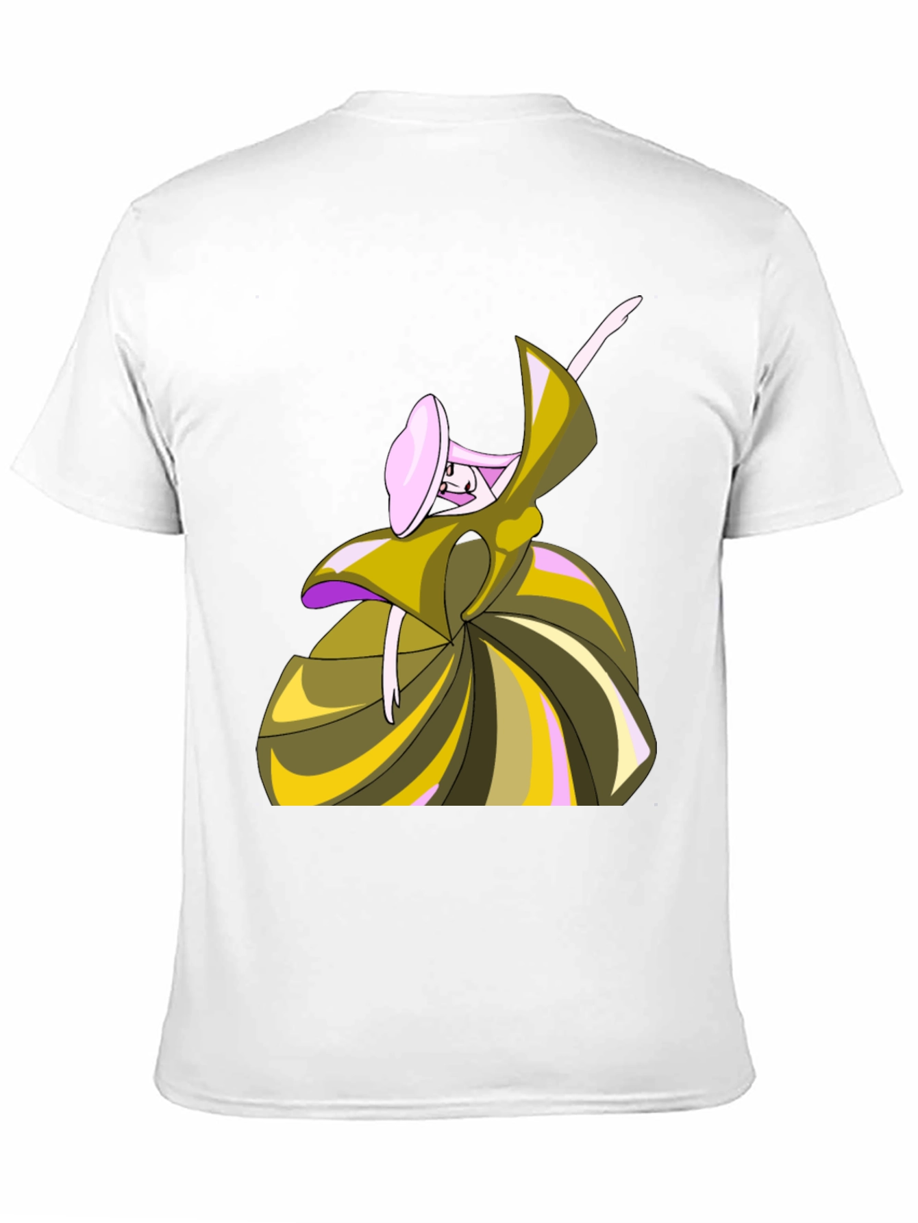 Black Whimsical Cartoon Dancer Graphic Tee - Unisex view 11