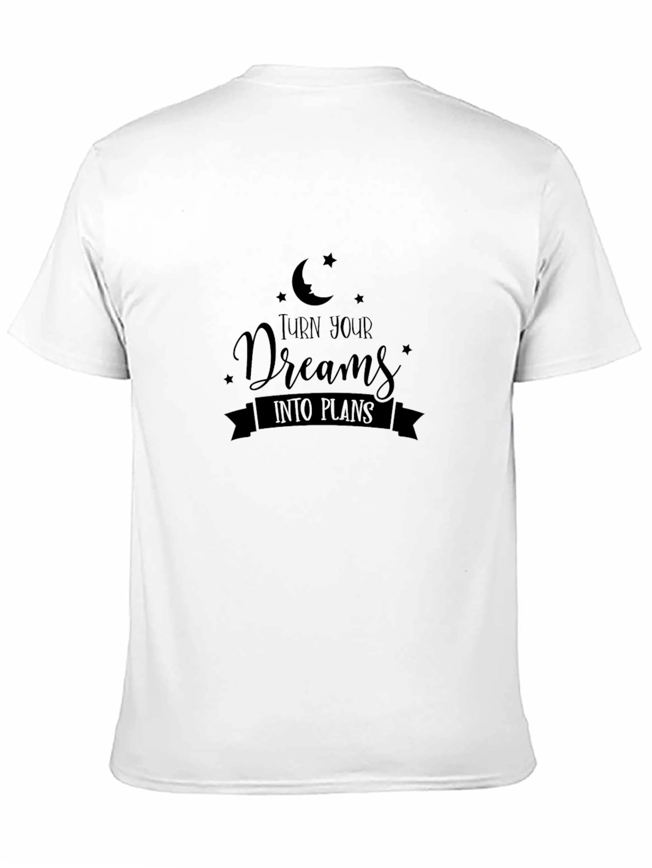 Black Dream Plan Graphic Tee - Motivational Black T-Shirt view 11