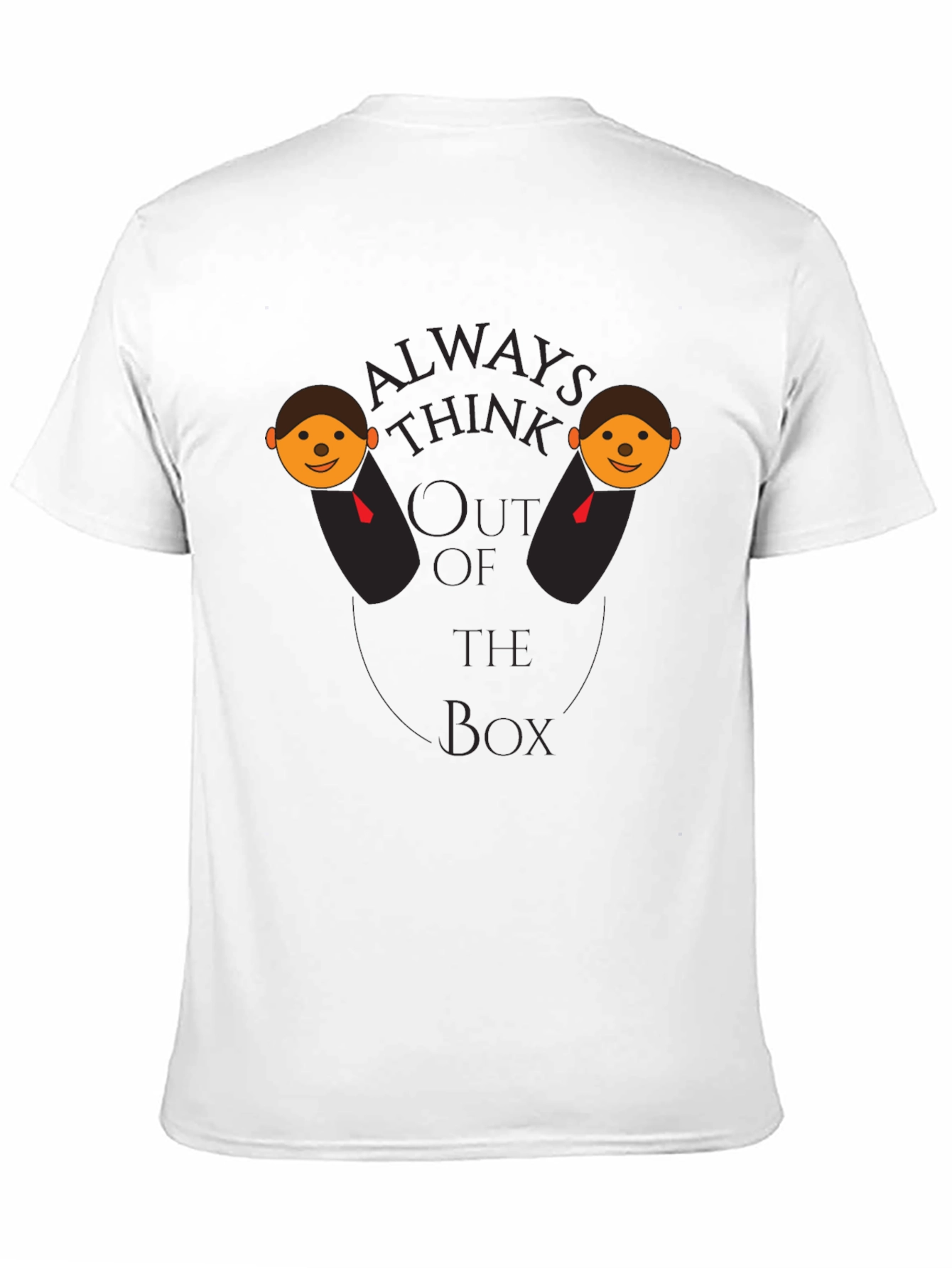 Black Think Outside the Box Graphic T-Shirt view 11