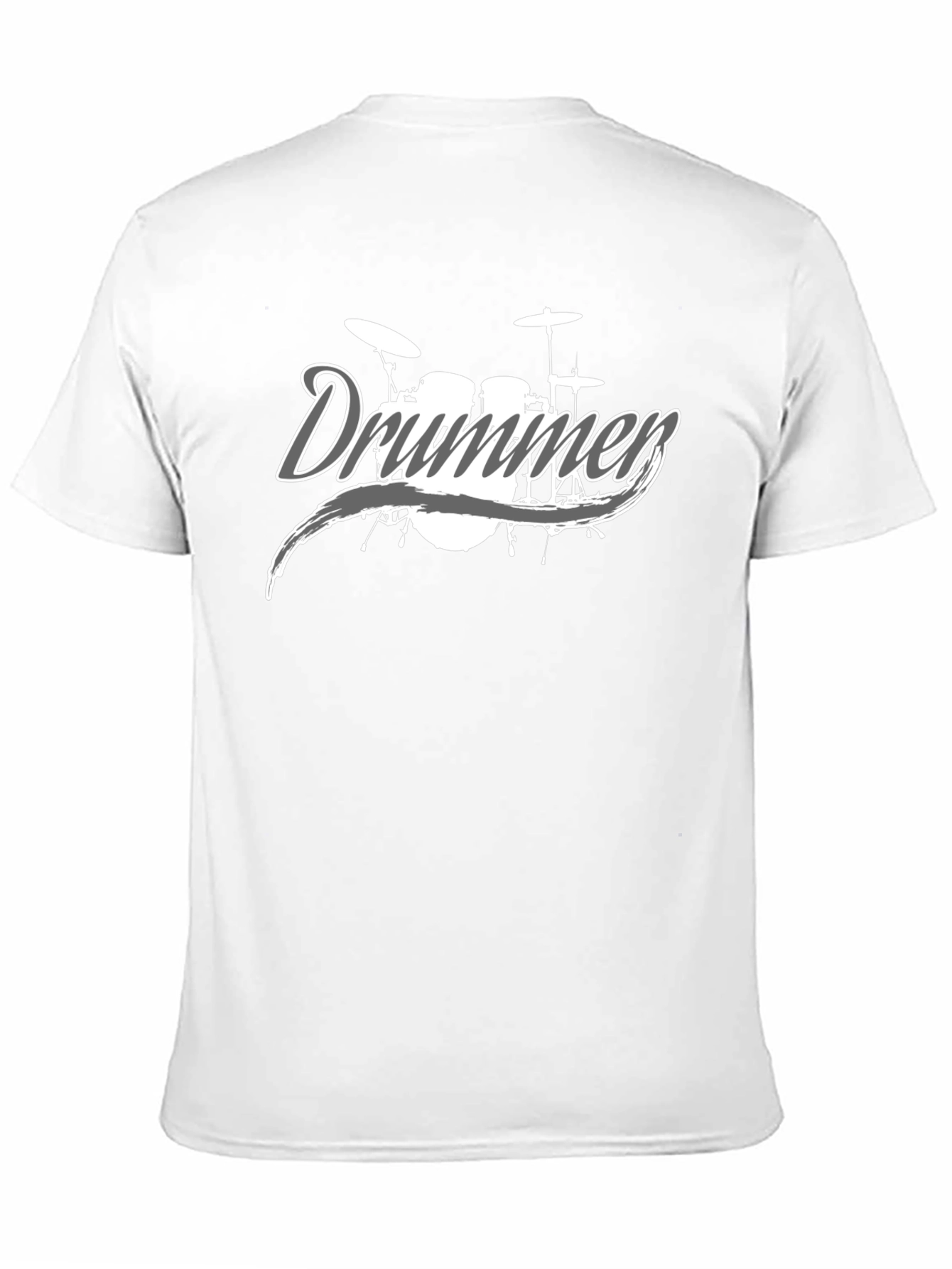 Black Drummer T-Shirt - Black - Music Lover Tee view 11