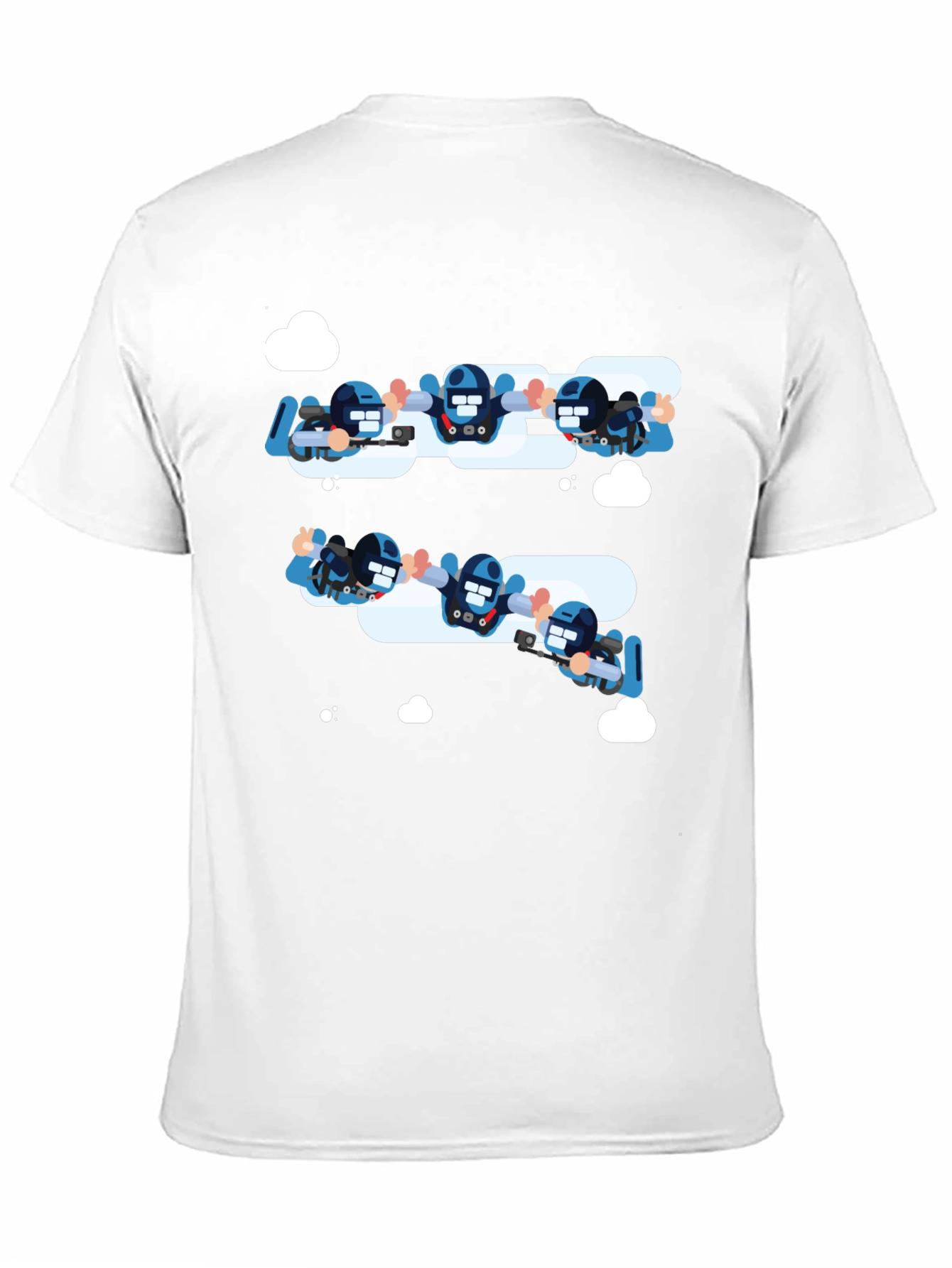 Black Skydiving Squad Black T-Shirt view 11
