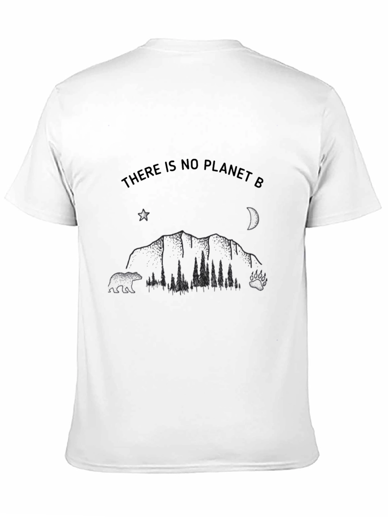 Black No Planet B Graphic Tee - Eco-Friendly T-Shirt view 11