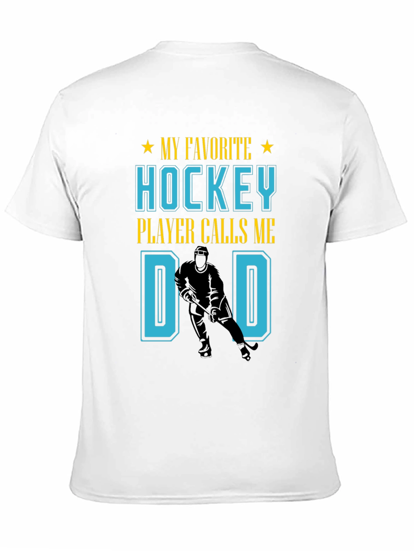 Black Hockey Dad T-Shirt view 11