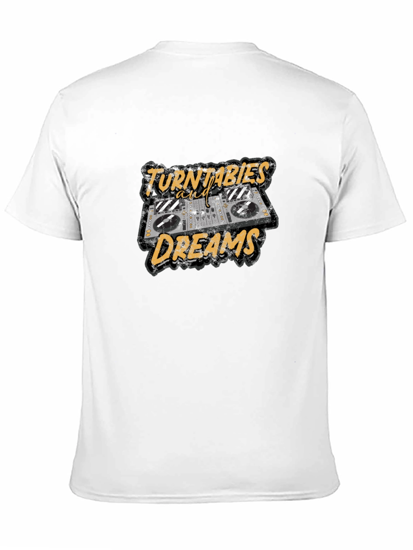 Black Turntables and Dreams Graphic Tee view 11