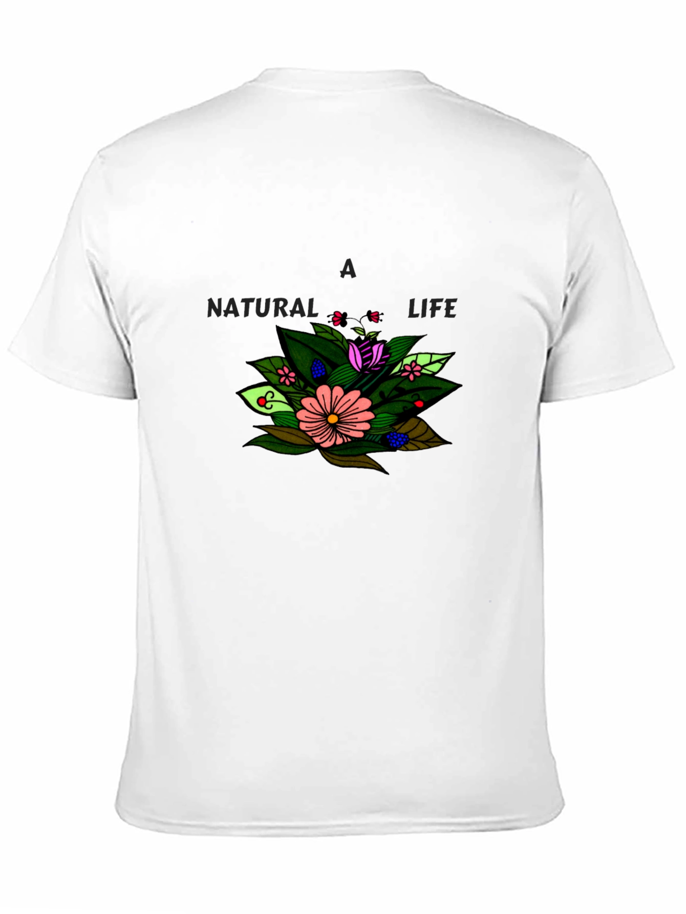 Black A Natural Life Floral Graphic Black T-Shirt view 11