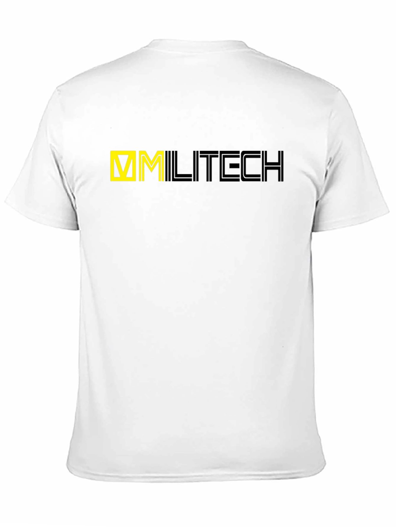 Black Cyberpunk Militech Graphic T-Shirt view 11