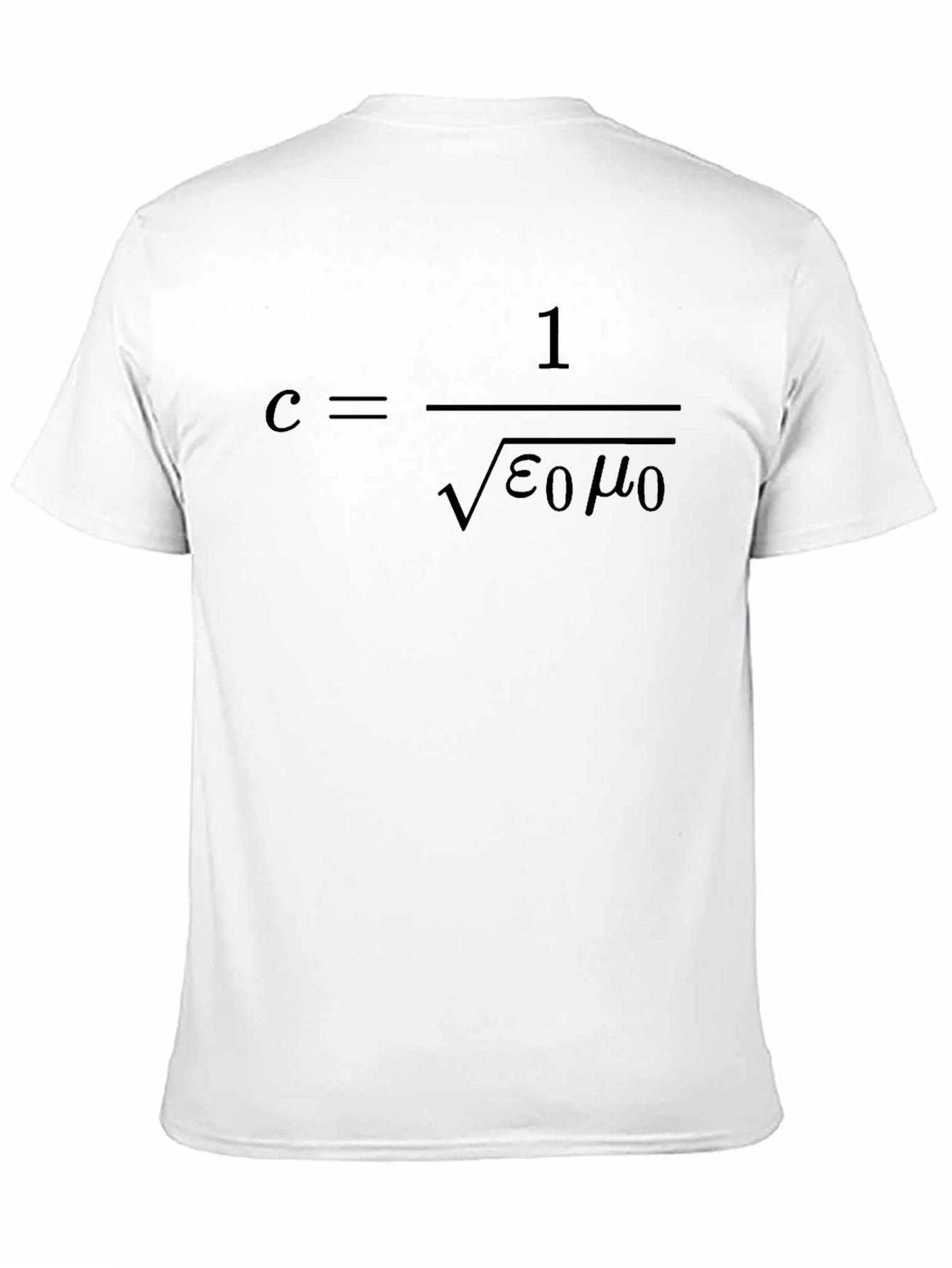 Black Science Physics T-Shirt - Speed of Light Equation Tee view 11