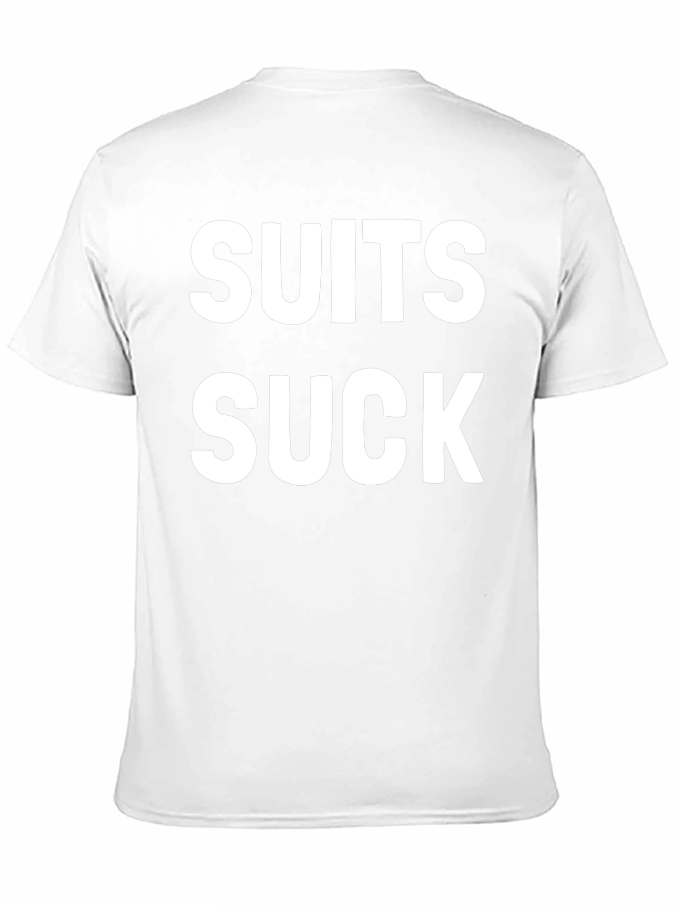 Black Suits Suck Graphic Tee - Bold Statement Shirt view 11