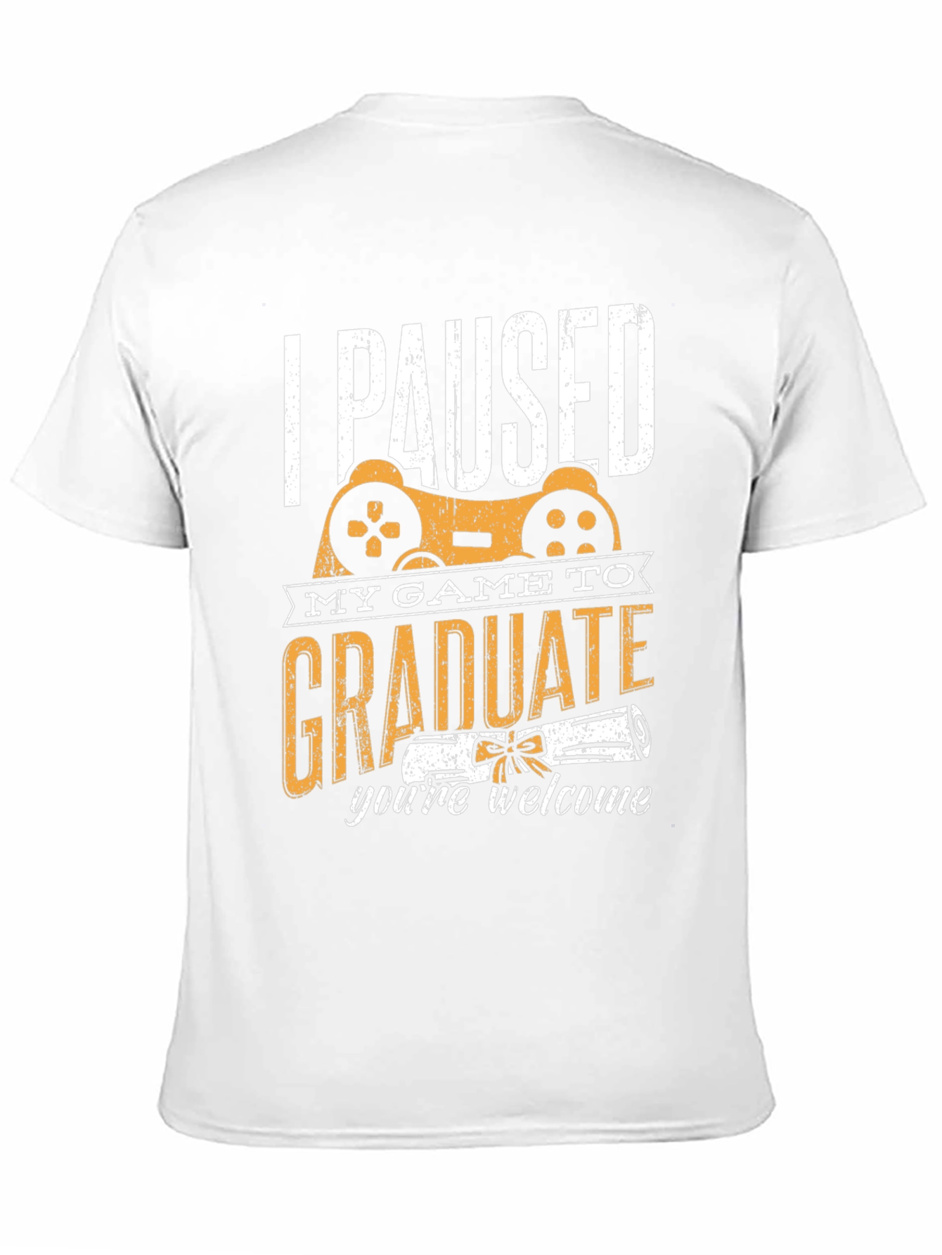 Black Gamer Graduation T-Shirt - I Paused My Game To Graduate view 11
