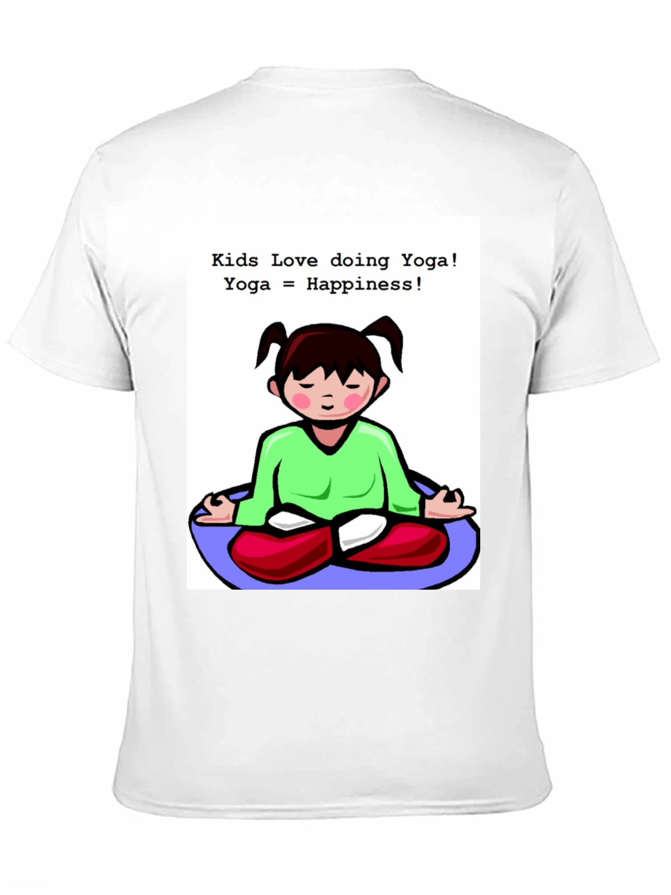 Black Kids Yoga T-Shirt - Love Doing Yoga view 11