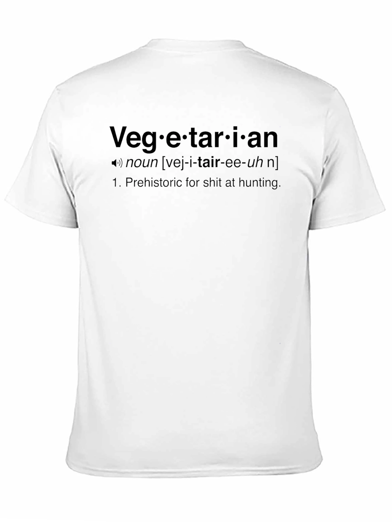 Black Vegetarian Definition Black T-Shirt view 11