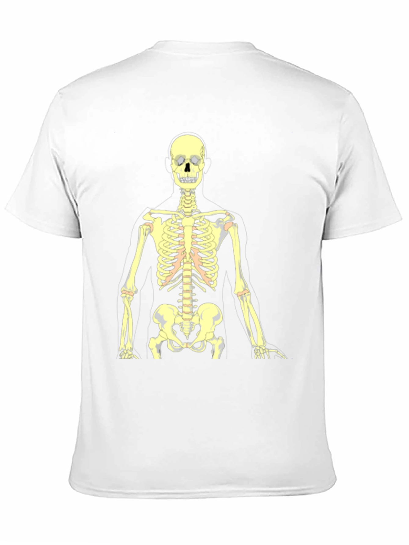 Black Skeleton Graphic Tee - Black Cotton Halloween Shirt view 11