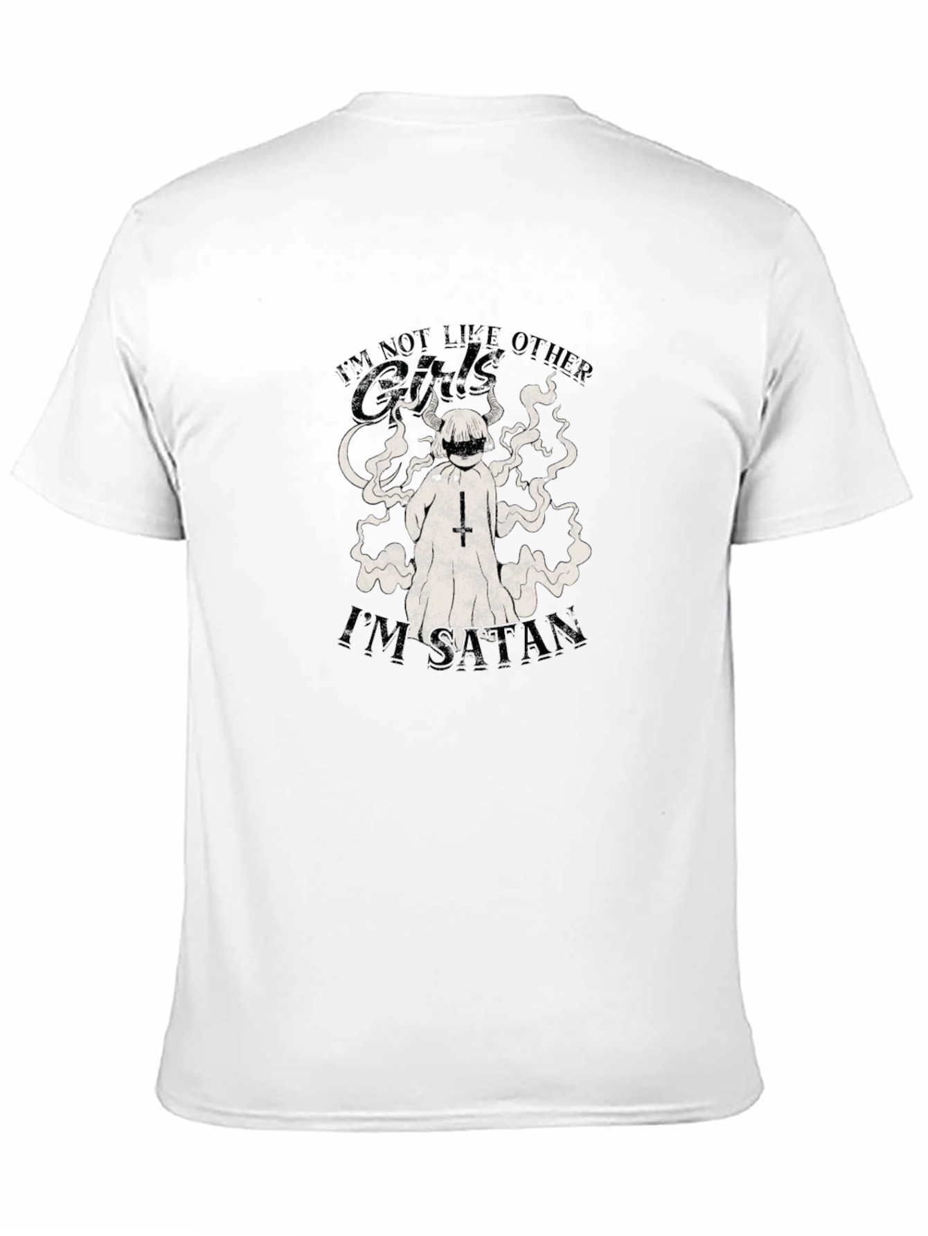 Black I'm Not Like Other Girls I'm Satan T-Shirt view 11