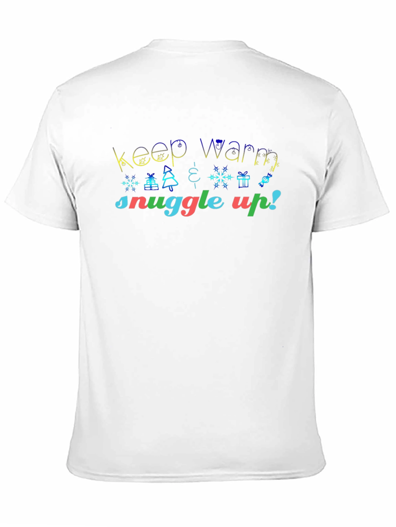 Black Festive 'Keep Warm, Snuggle Up!' Christmas Tee view 11