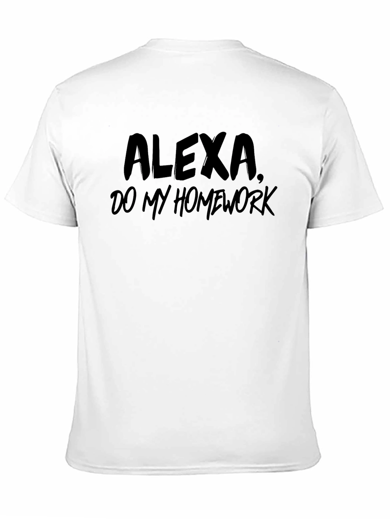 Black Alexa, Do My Homework Black T-Shirt - Relaxed Fit view 11