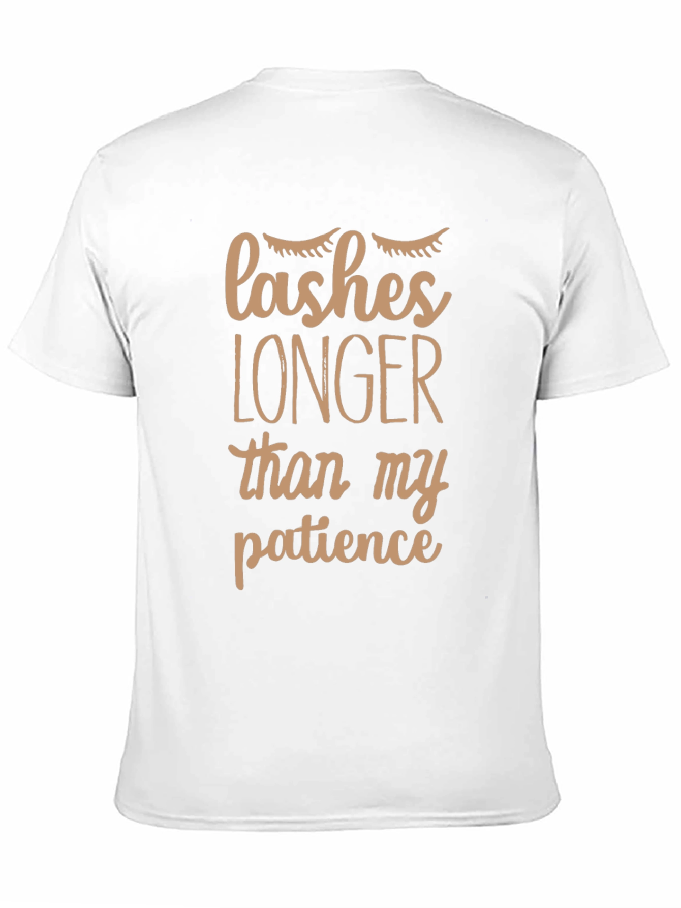 Black Lashes Longer Than My Patience Graphic Tee view 11