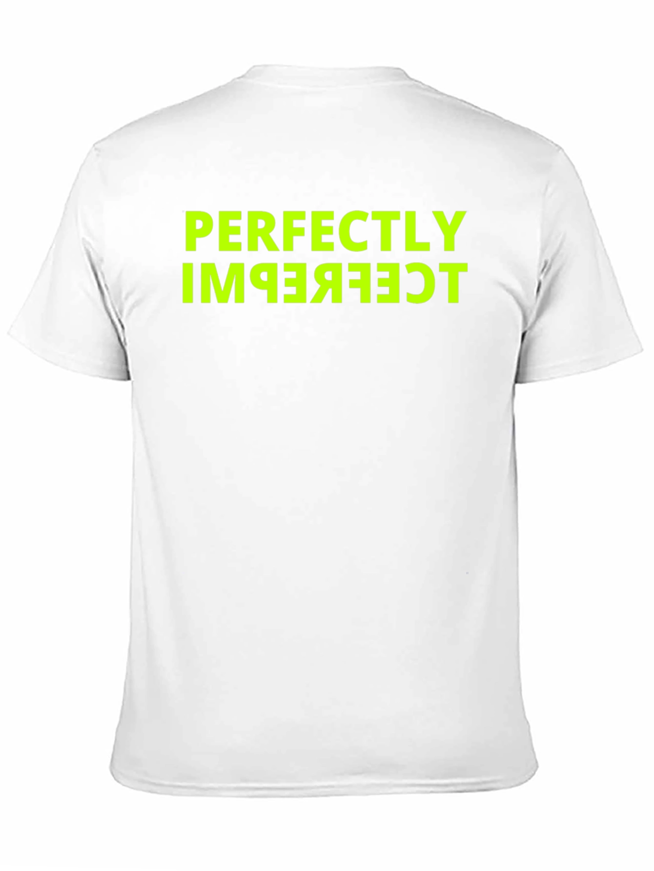 Black Perfectly Imperfect Funny Graphic Tee - Black view 11