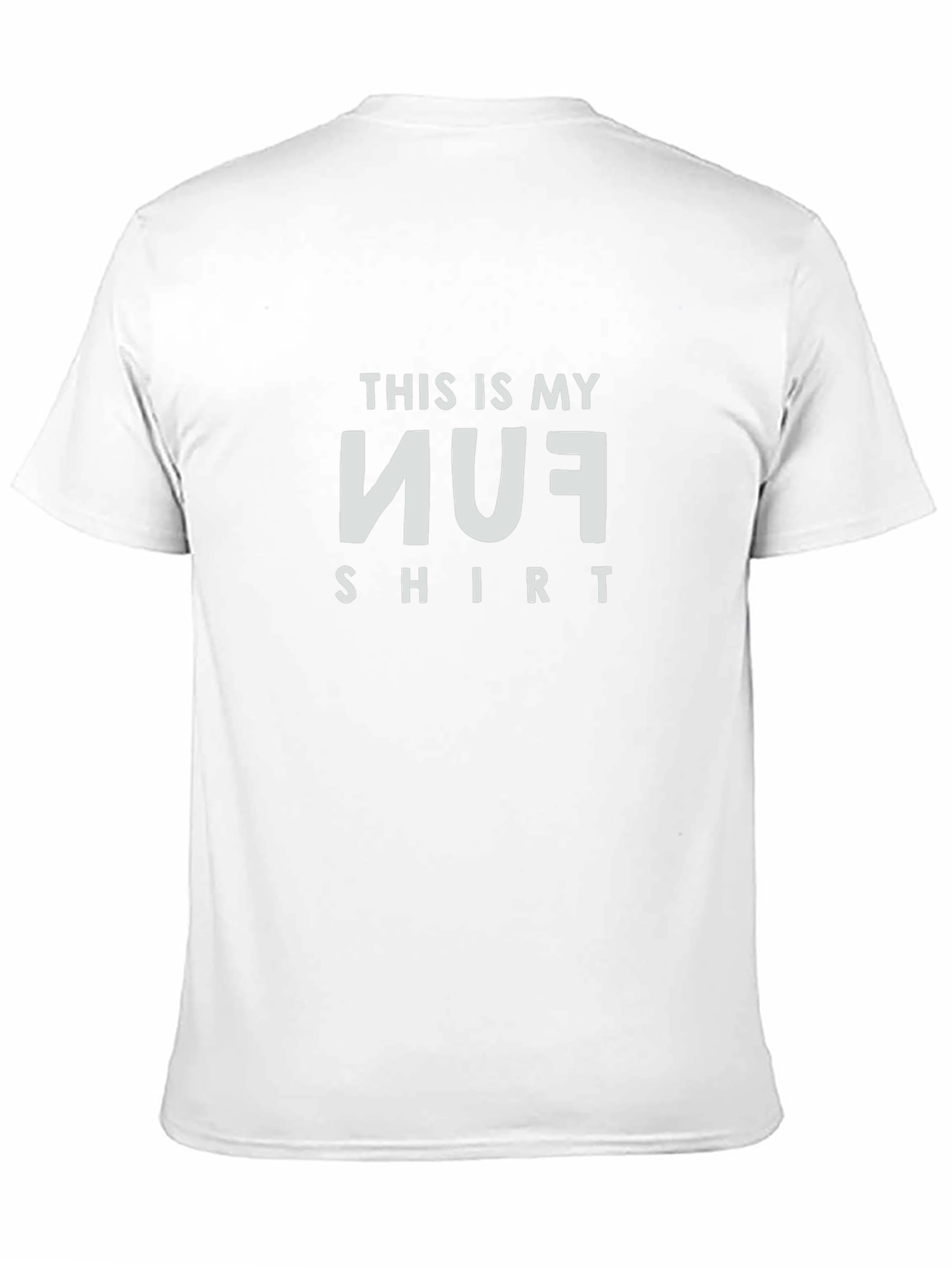 Black Funny Inverted FUN Graphic T-Shirt view 11