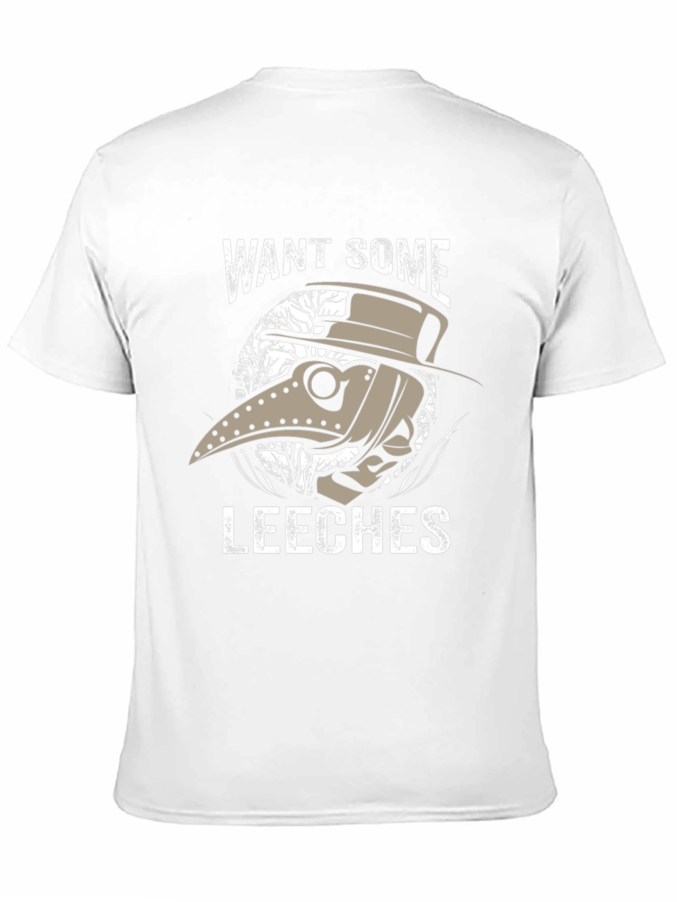 Black Plague Doctor Leeches T-Shirt - Unique Graphic Tee view 11