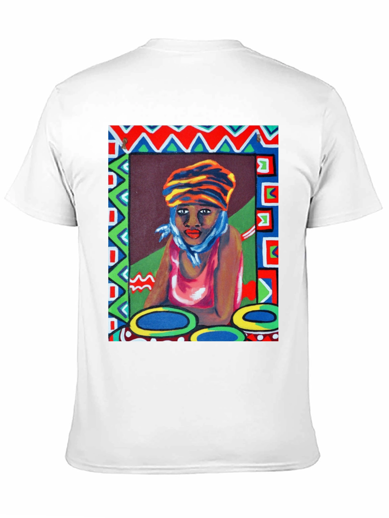 Black Artistic Woman Portrait Graphic T-Shirt view 11