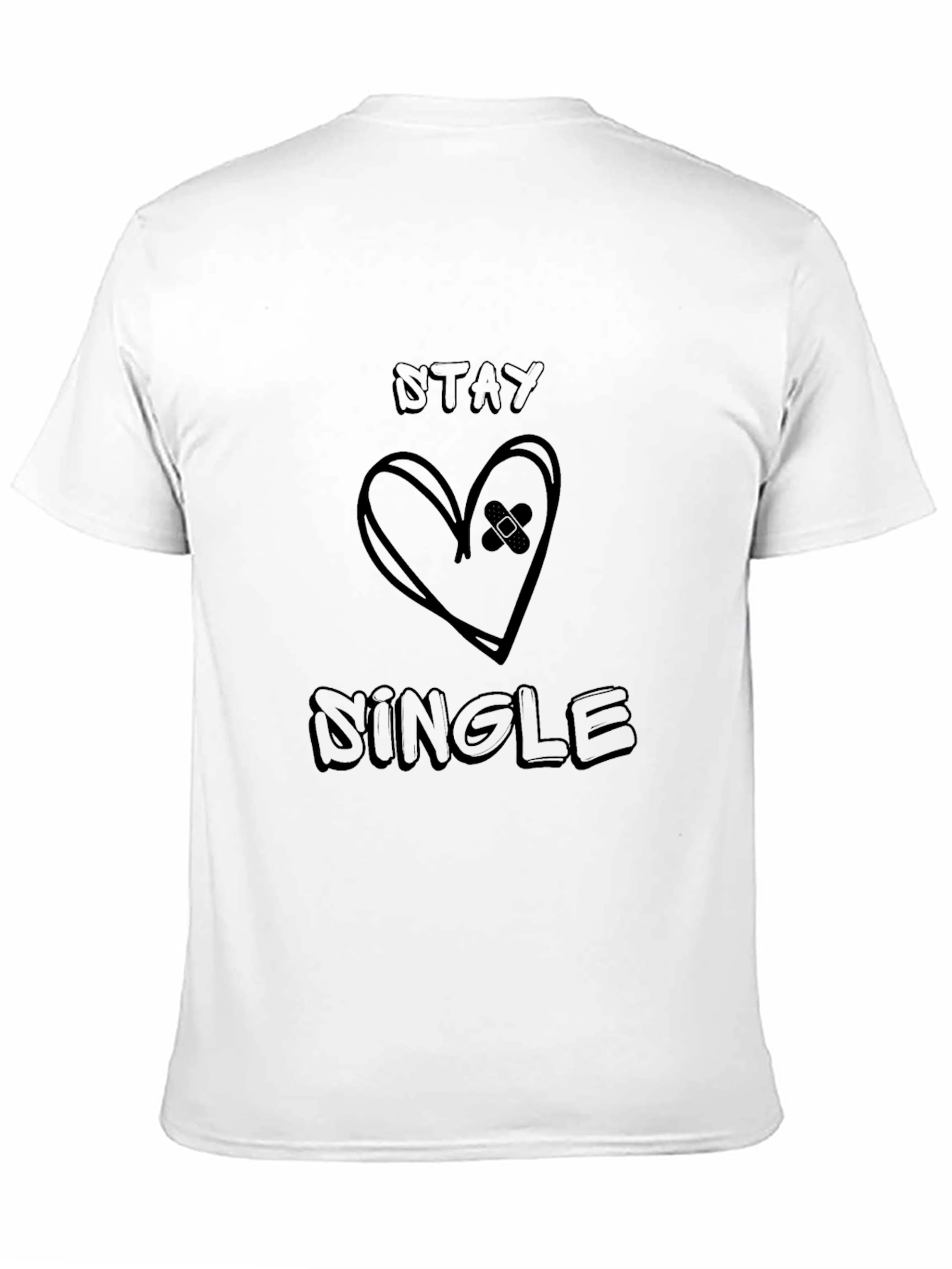 Black Stay Single T-Shirt - Heartbroken Graphic Tee view 11