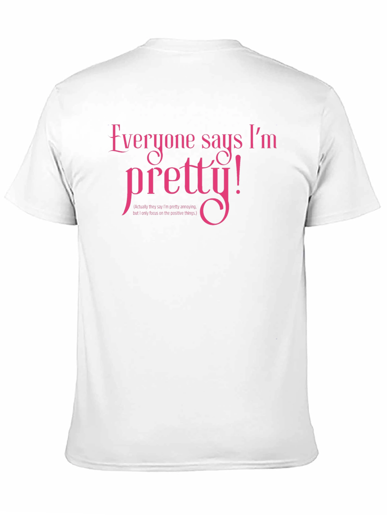 Black Pretty! Novelty Graphic T-Shirt - Black view 11