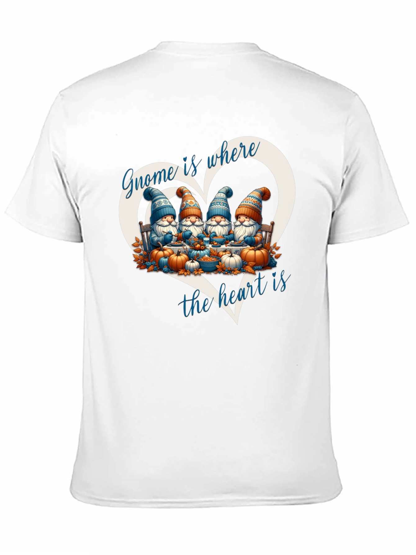Black Gnome is Where the Heart is T-Shirt view 11
