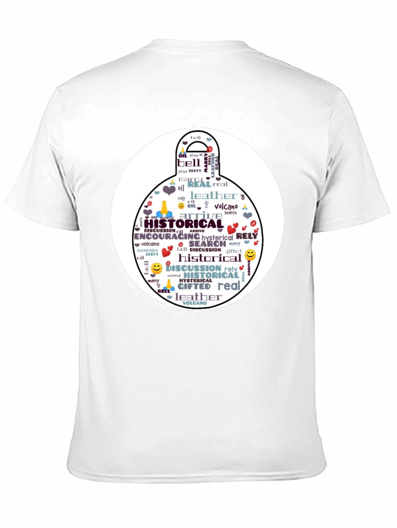 Black Word Art Black T-Shirt view 11