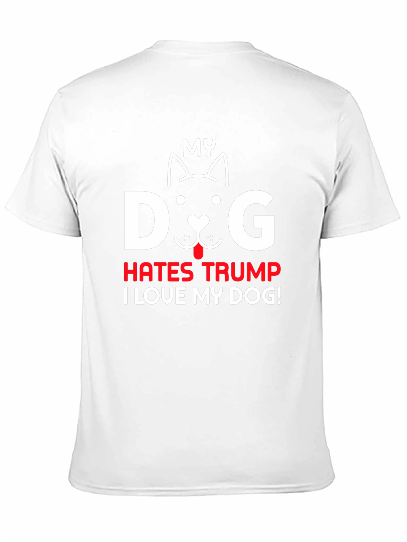 Black My Dog Hates Trump T-Shirt, Pet Lover Tee view 11