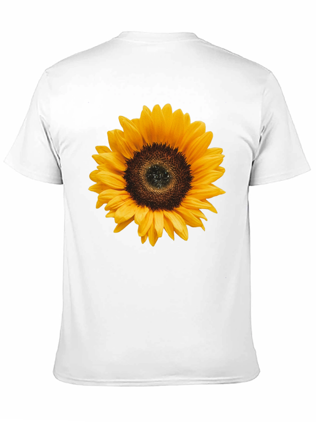 Black Sunflower Graphic Tee - Black Cotton T-Shirt view 11