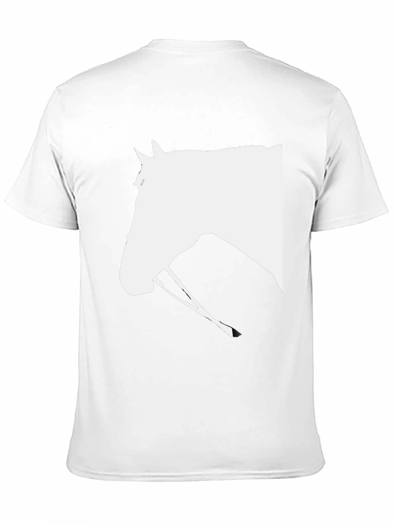 Black Horse Head Graphic Tee - Equestrian Style view 11
