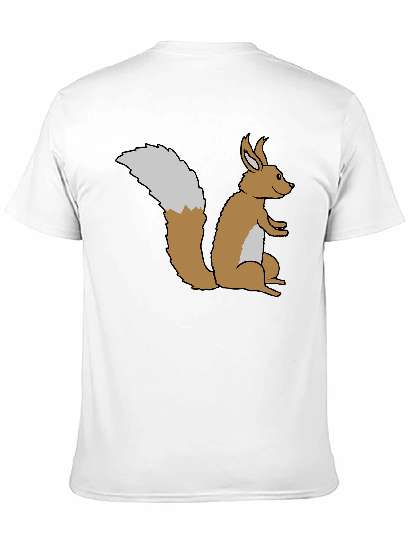 Black Squirrel Graphic Tee - Soft Black Cotton view 11