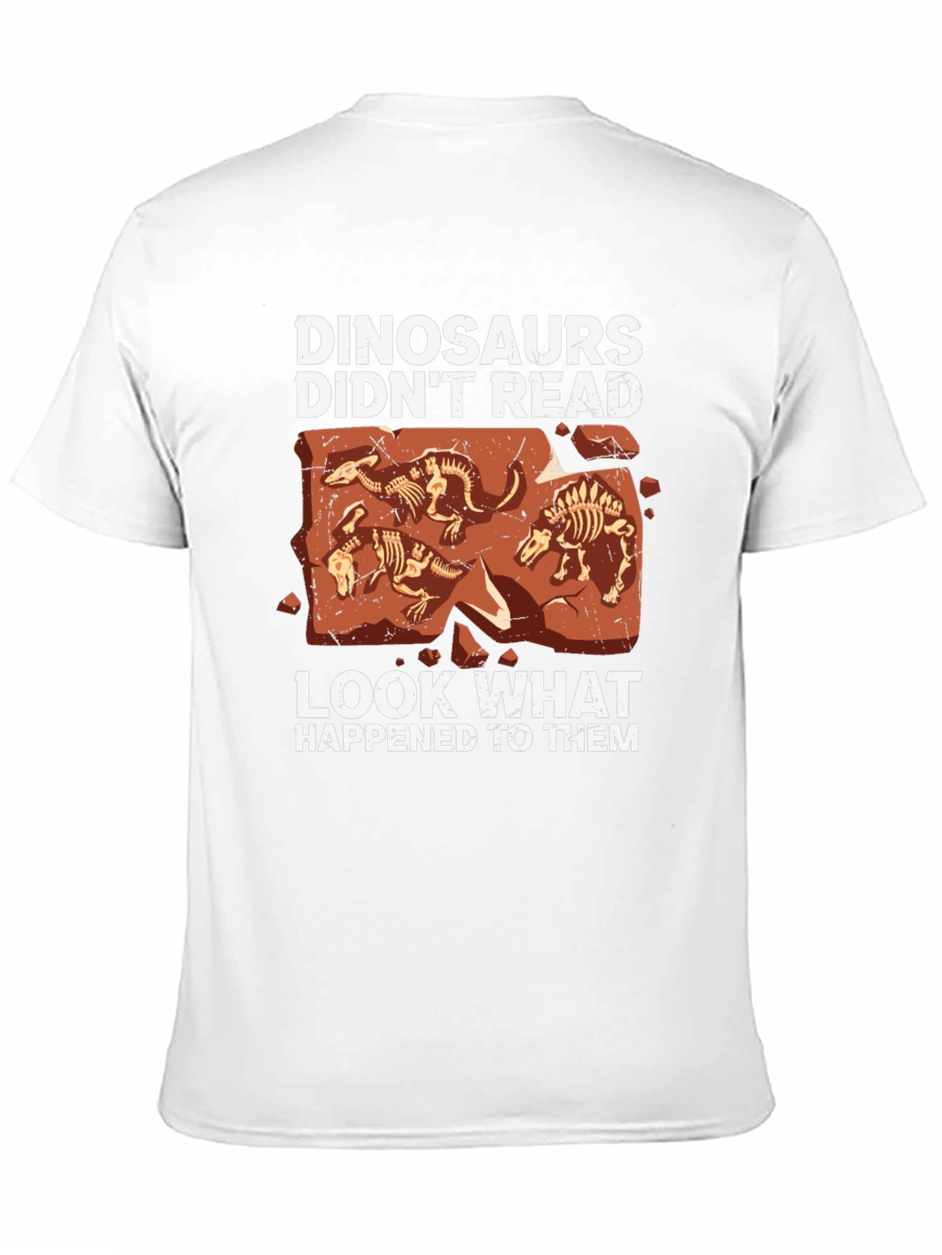 Black Dinosaurs Didn't Read Graphic Tee view 11