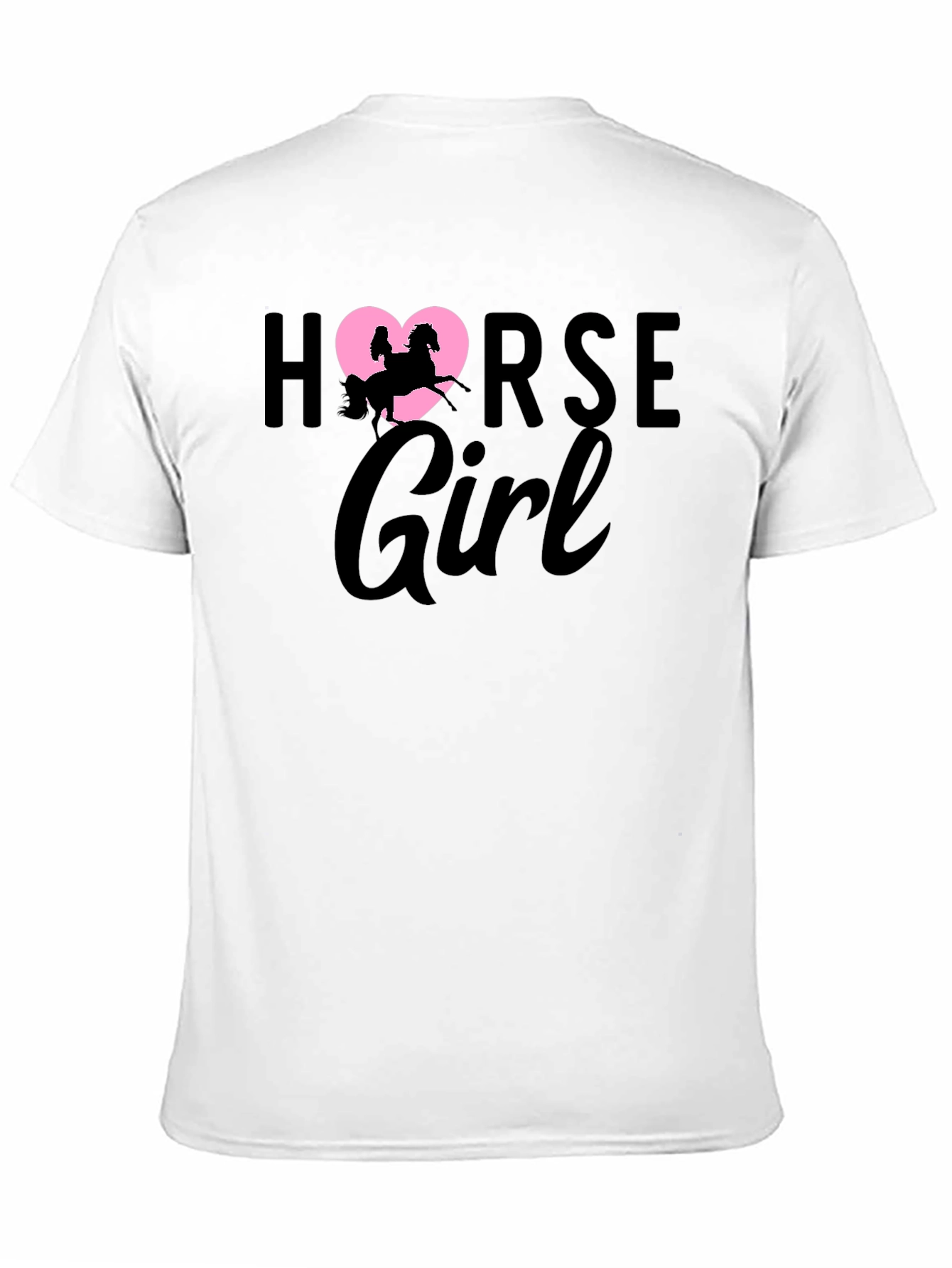 Black Horse Girl T-Shirt - Equestrian Rider Tee view 11
