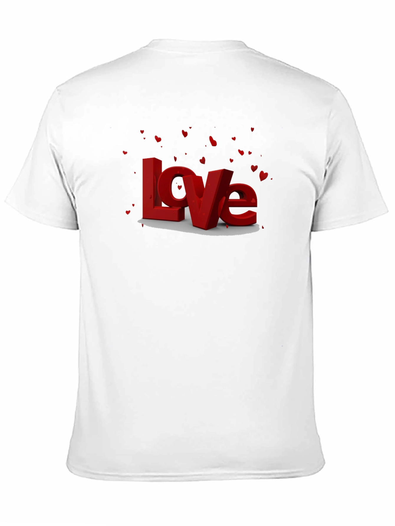 Black Love Graphic Tee - Men's Valentine's Day Shirt view 11