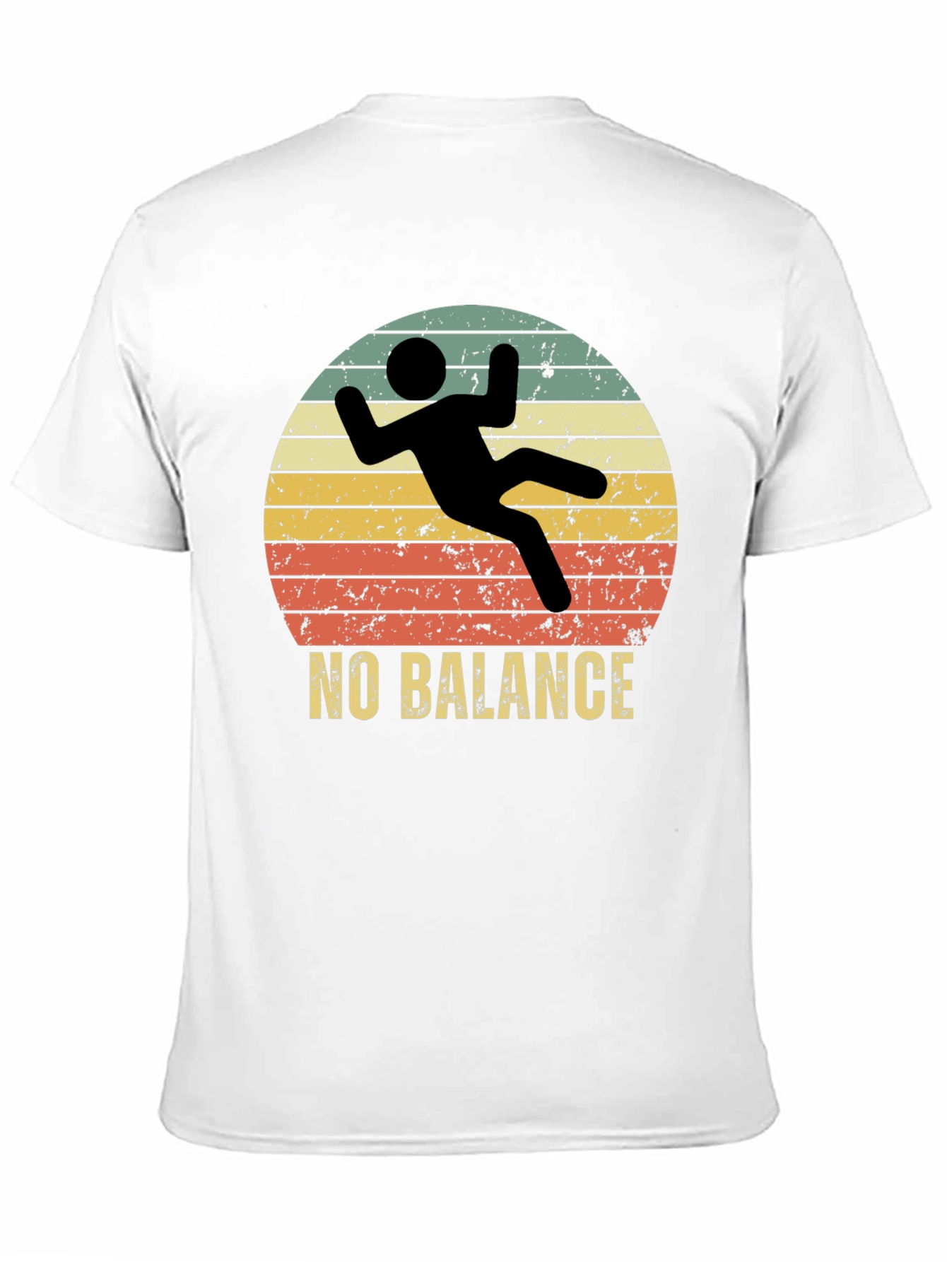 Black No Balance Funny Graphic Tee view 11