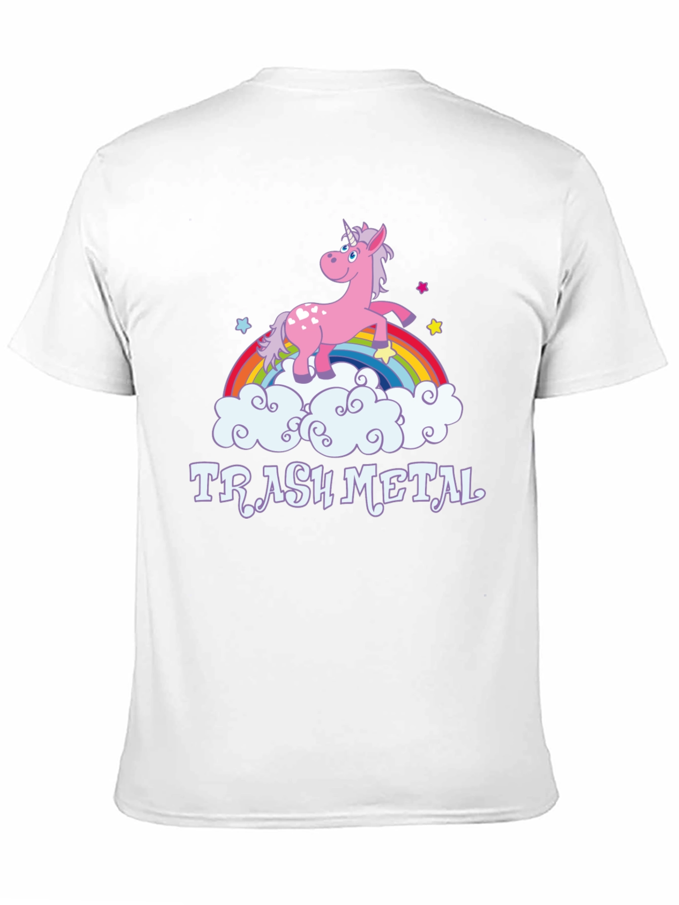 Black Trash Metal Unicorn T-Shirt view 11